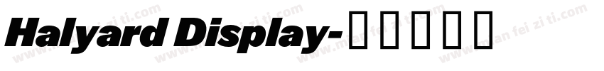 Halyard Display字体转换